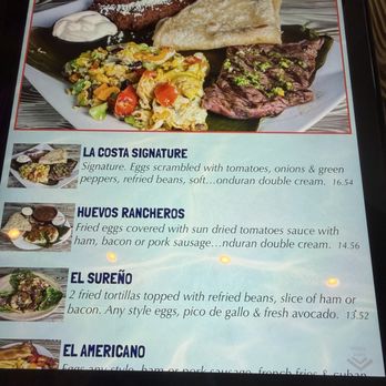 La Costa - Menu - Latin American Near Me - North Lauderdale, Florida