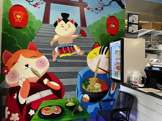 Poke Burri / Lifting Noodles Ramen by null