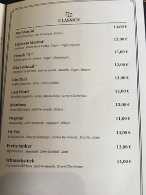 Menu photo 2 ZOE Bar Berlin, BE
