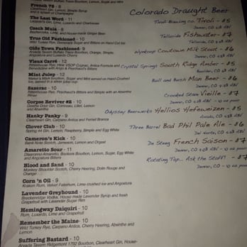 The Arvada Tavern - Huge cocktail menu!! - Lounges Near Me - Arvada, Colorado