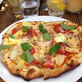 The Deli - Roast chicken pizza with pineapple, boccocini, tomato, basil & chilli... Delicious! - Restaurants Near Me - Thebarton, SA