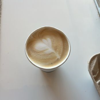 Pachamama Coffee Cooperative - Vanilla latte my friend ordered - Coffee & Tea Near Me - Sacramento, California