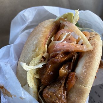 Ore Nell's Barbecue - Vegan pulled Jackfruit sandwich - American Near Me - Kittery, Maine Ore Nell's Barbecue - Vegan pulled Jackfruit sandwich - American Near Me - Kittery, Maine
