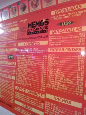 Menu photo 8 Memo's Mexican Food Restaurant Everett, WA Menu photo 8 Memo's Mexican Food Restaurant Everett, WA