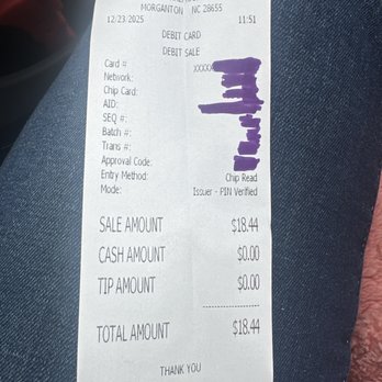 Denny's - 18.44 for Superbird w/ Onion Rings & soda - American Near Me - Morganton, North Carolina