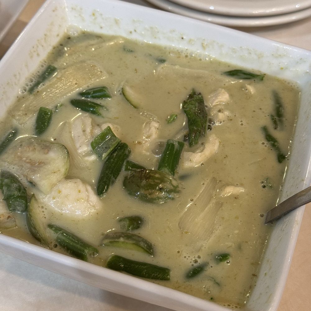 Lisu Thai Restaurant - 28. Green Curry, super thin sauce but still tasty. - Thai Near Me - Bixby, Oklahoma Lisu Thai Restaurant - 28. Green Curry, super thin sauce but still tasty. - Thai Near Me - Bixby, Oklahoma