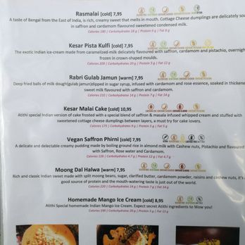 atithi indian restaurant Eindhoven - Menu desserts - Indian Near Me - Eindhoven, New Brunswick