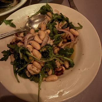 Edo's Squid - Squid, White Beans, And Arugula - Italian Near Me - Richmond, Virginia Edo's Squid - Squid, White Beans, And Arugula - Italian Near Me - Richmond, Virginia