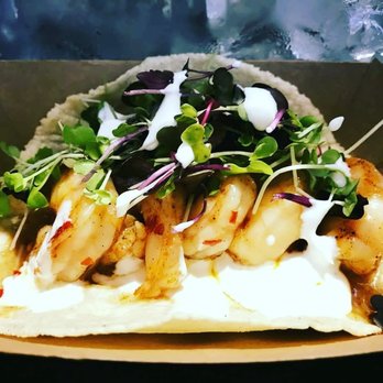 Los Jefes: Next Level Eats - Spicy Springbok Shrimp Taco - Food Trucks Near Me Los Jefes: Next Level Eats - Spicy Springbok Shrimp Taco - Food Trucks Near Me