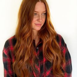 Gena Watson - Custom color and one row of hair extensions