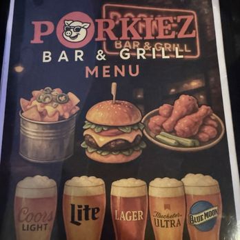 Porkiez Bar & Grill - Menu cover - Bars Near Me - Throop, Pennsylvania Porkiez Bar & Grill - Menu cover - Bars Near Me - Throop, Pennsylvania