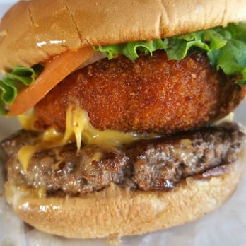 The Burger's Priest - The Priest - cheeseburger with a portabello mushroom cap that's panko crusted, stuffed with cheese, and deep fried. A cheese lover's dream. - Burgers Near Me - Toronto, Ontario The Burger's Priest - The Priest - cheeseburger with a portabello mushroom cap that's panko crusted, stuffed with cheese, and deep fried. A cheese lover's dream. - Burgers Near Me - Toronto, Ontario