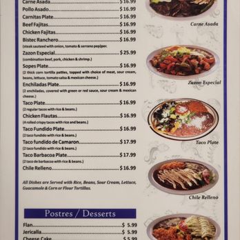 Zazon Del Mar - Menu, April 2024 - Mexican Near Me - Sacramento, California Zazon Del Mar - Menu, April 2024 - Mexican Near Me - Sacramento, California