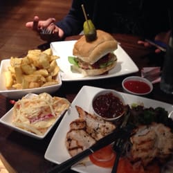 Handmade Burger Co. - Bunless bbq chicken, comes with fre coleslaw.