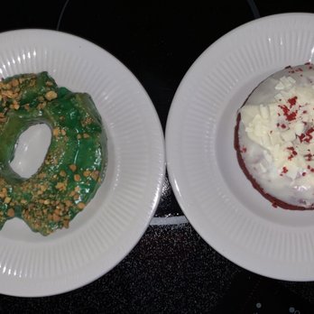 Firecakes Donuts - Pistachio and Red Velvet. - Bakeries Near Me - Chicago, Illinois