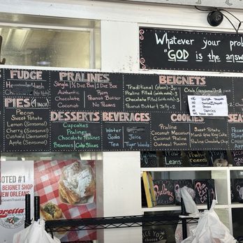 Loretta's Authentic Pralines - Menu Nov 2025 - Candy Stores Near Me - New Orleans, Louisiana