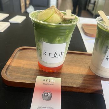 Krém - Apple spice matcha - Bubble Tea Near Me Krém - Apple spice matcha - Bubble Tea Near Me