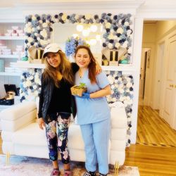 Ambition Medical Spa - With me Is Dania , She's very Knowledgeable and she explains ll the procedure she's doing in my face .