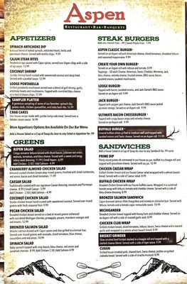 Menu photo 8 Aspen Restaurant - Bar - Banquets Macomb, MI