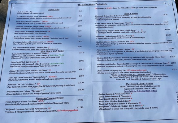 Menu photo 2 Crown Hotel Stranraer, DGY