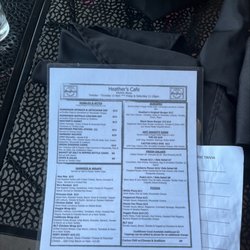 Heather's Cafe - Food menu