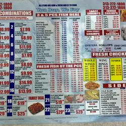 All Star Fresh Fish and Seafood - Every day menu