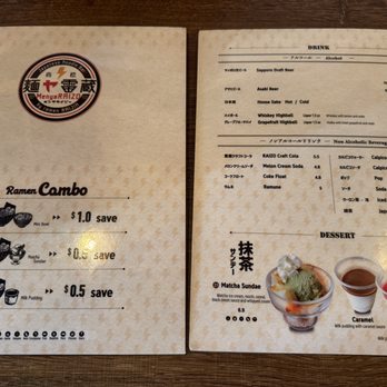 Menya Raizo - Outside of menu~ (November 2025) - Ramen Near Me - Vancouver, British Columbia