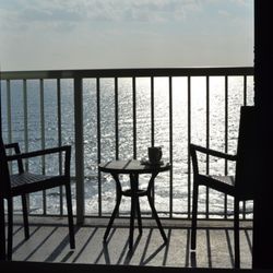 Club Wyndham Westwinds - Balcony with ocean view.