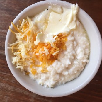 sam a.m - The grits are $5 and I find myself constantly adding salt and pepper because it can easily get bland, but they are really creamy - Cafes Near Me - Jersey City, New Jersey sam a.m - The grits are $5 and I find myself constantly adding salt and pepper because it can easily get bland, but they are really creamy - Cafes Near Me - Jersey City, New Jersey