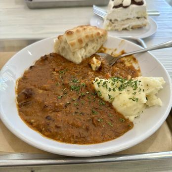 Cafe Balkan - Goulash with mashed potatoes - Modern European Near Me - Phoenix, Arizona Cafe Balkan - Goulash with mashed potatoes - Modern European Near Me - Phoenix, Arizona