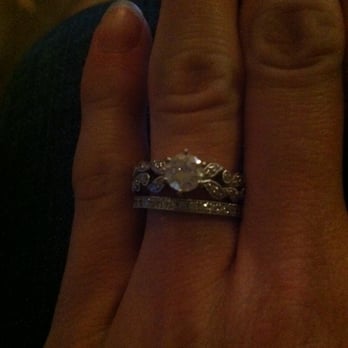 Prestige Jewelry - Top view (band and engagement ring from Prestige, diamond from somewhere else) - Jewelry Near Me - Pasadena, California Prestige Jewelry - Top view (band and engagement ring from Prestige, diamond from somewhere else) - Jewelry Near Me - Pasadena, California