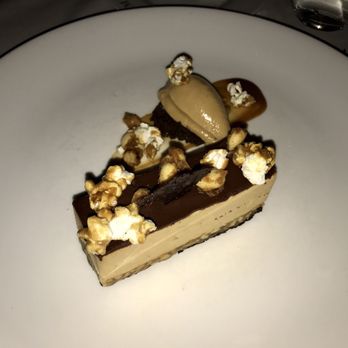 The Mark Restaurant - Snickers Bar with Candied Popcorn & Caramel Ice Cream - French Near Me - New York, New York