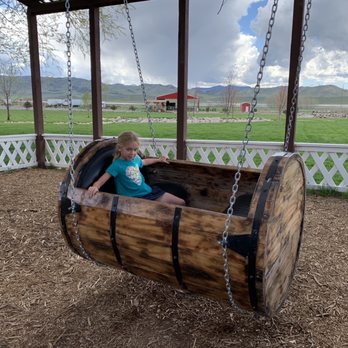 Young Living Lavender Farm - Barrel swing - Farms Near Me - Mona, Utah Young Living Lavender Farm - Barrel swing - Farms Near Me - Mona, Utah