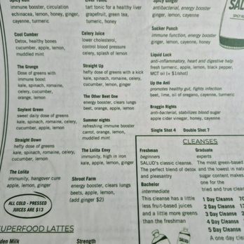 Salud Juice - Bixby Knolls - Juice menu - Juice Bars & Smoothies Near Me - Long Beach, California