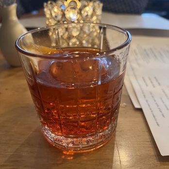 Ever Andalo - Barrel-aged negroni - good, and much stronger than the highball - Italian Near Me - Charlotte, North Carolina