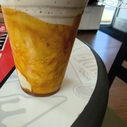 Round Hill Dairy - Ordered a Frozen Coffee which is soft serve and cold brew coffee. I added Carmel as a "topping". So flavorful and cold on a hot August day.