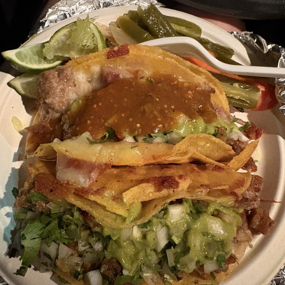 Pelayos Crispy Taco (chicharon and carnitas) Pelayos Crispy Taco (chicharon and carnitas)