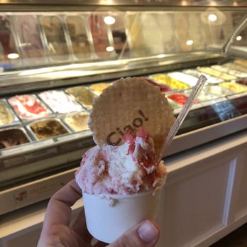Gelato Dolceria - Strawberries and cream gelato - Desserts Near Me - Haddonfield, New Jersey