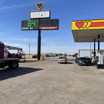 Love's Travel Stop - a truck parked in a parking lot - Gas Stations Near Me - Tonkawa, Oklahoma