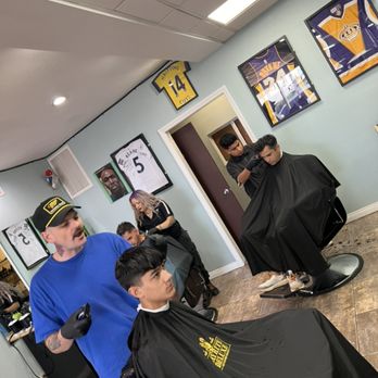 HalfTime Cuts - Josh, Stef, and Wilson taking care of their clients - Barbers Near Me - Pasadena, California HalfTime Cuts - Josh, Stef, and Wilson taking care of their clients - Barbers Near Me - Pasadena, California