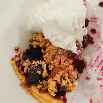 Seth Greenberg's Just Desserts - Blueberry crumble - Desserts Near Me - Larchmont, New York Seth Greenberg's Just Desserts - Blueberry crumble - Desserts Near Me - Larchmont, New York