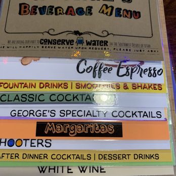 George's Corner - Monster drink menu - American Near Me - St George, Utah George's Corner - Monster drink menu - American Near Me - St George, Utah