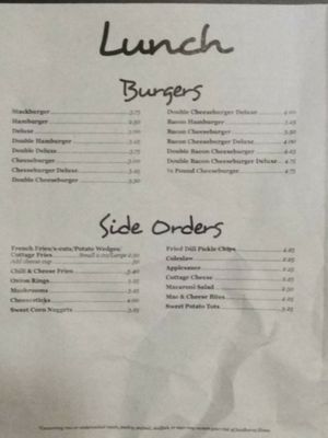 Menu photo 7 Cinda's Restaurant Middlefield, OH
