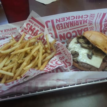 Smashburger - Mushroom swiss burger - Burgers Near Me - Sugar Land, Texas Smashburger - Mushroom swiss burger - Burgers Near Me - Sugar Land, Texas