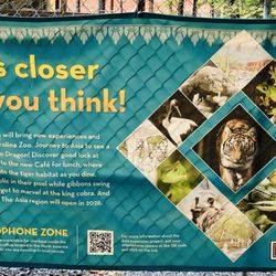 The North Carolina Zoo - Asia Is Closer Than You Think Promotional Sign