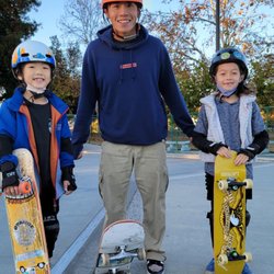 San Jose Skate Lessons - Me and two of my students