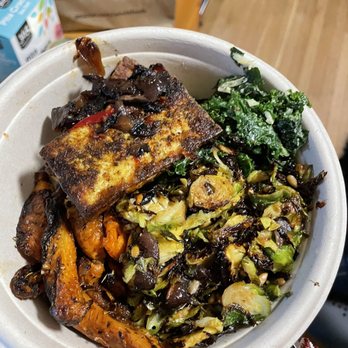 Dig Inn - Tofu, carrots, Roasted Brussels Sprouts, Cashew Kale Caesar - New American Near Me - Cambridge, Massachusetts Dig Inn - Tofu, carrots, Roasted Brussels Sprouts, Cashew Kale Caesar - New American Near Me - Cambridge, Massachusetts