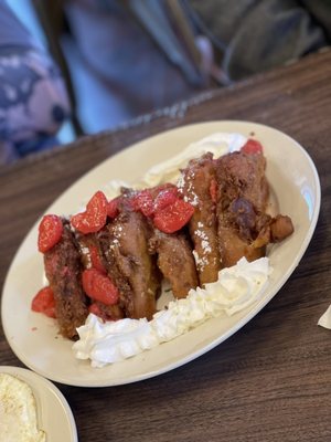 Photo of Jamie's Cafe - Elk Grove, CA, US. Deep-Fried Strawberry French Toast Special