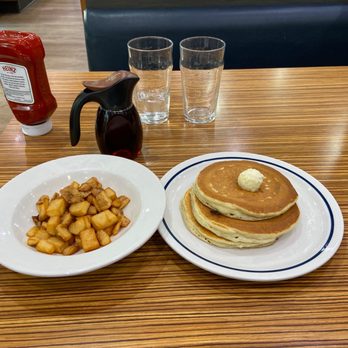 IHOP - Crispy Breakfast Potatoes and Original Buttermilk Pancakes - (Short Stack) - Breakfast & Brunch Near Me - Los Angeles, California