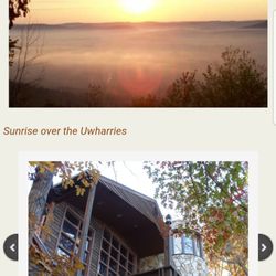Uwharrie Cabins - Oak Lodge sleeps 22. Nestled a 20 minute drive in the Uwharrie Forest.